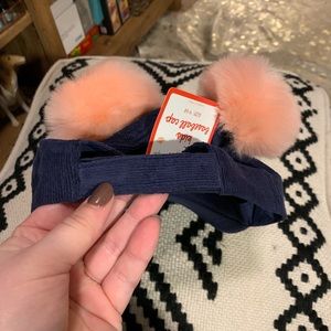 Accessories - NWT kids navy pompom hat Accessories - NWT kids navy pompom hat